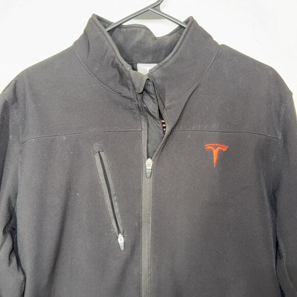 Tesla mens corporate employee jacket black with red logo - Picture 3 of 6